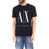 Armani Exchange SS22 Letter Logo Print Crew Neck Short Sleeve T-Shirt Men tops Navy-Blue 8NZTPA-ZJH4Z-1510