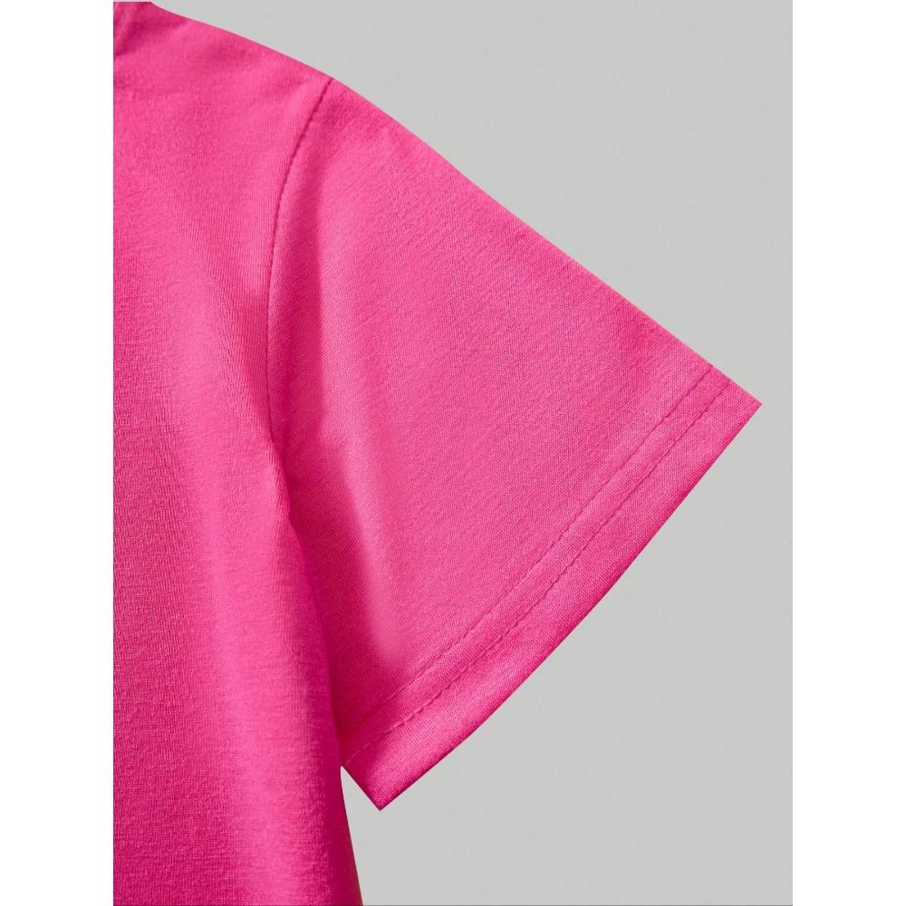 Conjunto de Manga Corta para Niña 2026 Nuevo Kpop Tres Chicas Estampado de Anime Camiseta de Manga Corta + Pantalones de Campana Conjunto de Dos Piezas