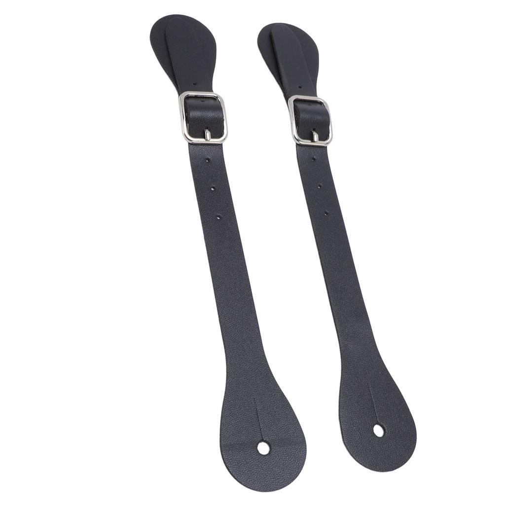 Paar Sporenriemen aus Synthetikleder Verstellbare Länge 22cm lang Western Cowboy Sporenhalter für