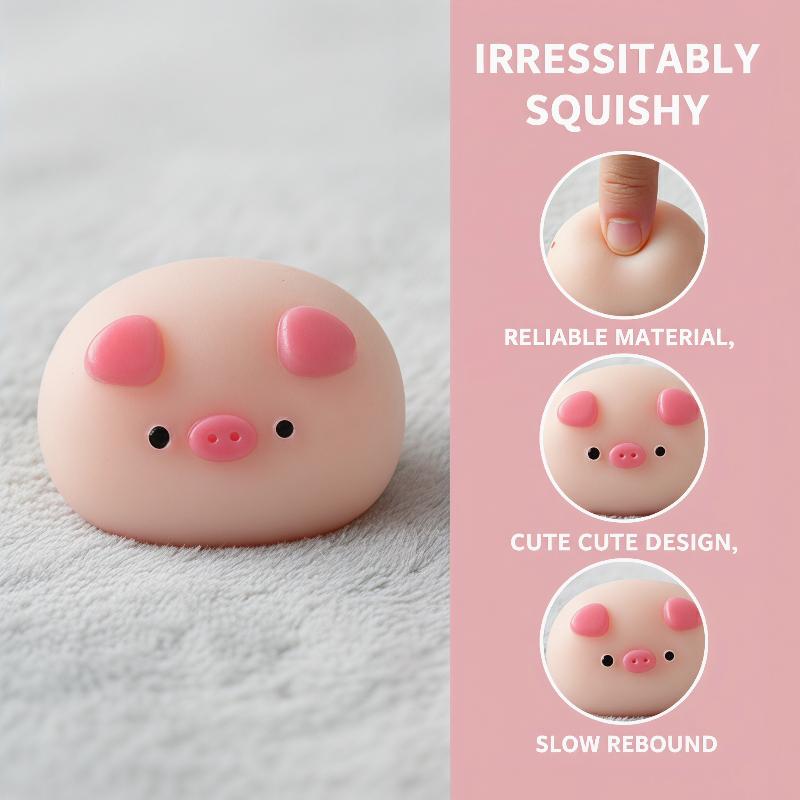 Cute Pink Pig Sensory Toy Stress Relief Fidget For Anxiety Slow Rising Squeeze Toy For Adults Children