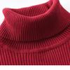 Autumn and Winter Men's High Neck Sweater Korean Version Slim Fit Youth Solid Color Pullover Bottom Knitted Jersey