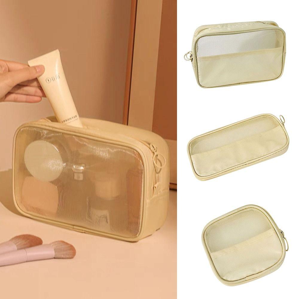 

Large Capacity Cosmetic Bag Mesh Toiletries Bag New Storage Bag