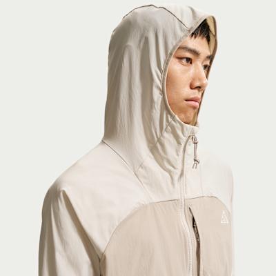 Men's Nike Jackets Men's Light Orewood Brown/Cream II/Cream II/Peak White Hooded Non Detachable Moderate Other