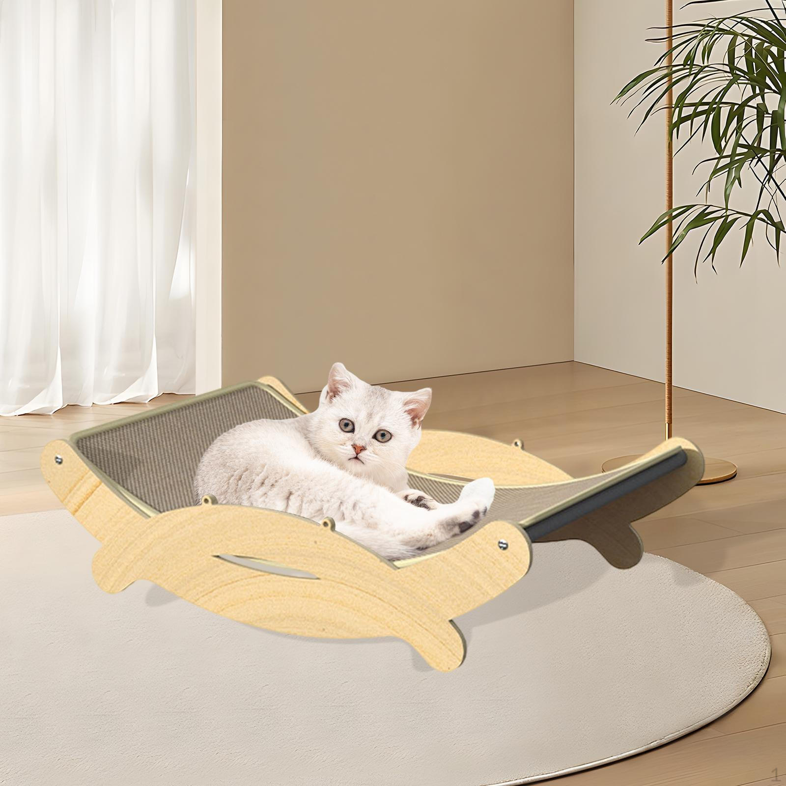 

Когтеточка для кошек Lounge с деревянной рамкой для ухода за когтями и релаксации 49x31x13cm