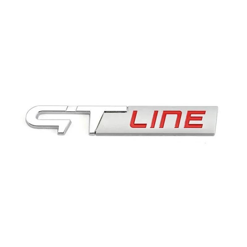3D Metal GT RS LINE Rear Boot Side Emblem Sticker Decals for Logan Clio Megane 2 3 4 Captur Twingo Duster Kadjar