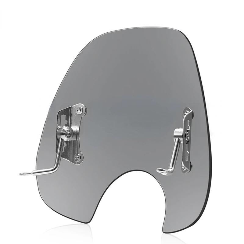 

Motorcycles Windshield Extension Windshield Airflows Adjustable Windscreen Wind Deflector Fits for NS125LA сірий колір