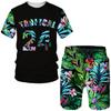 NEW Tropical Floral Print Men's Tees/Beach Shorts/Suits Fashion Summer Hawaiian Sets Casual Short Sleeve T-Shirt Holiday Outfits