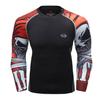Cody Lundin Polyester Spandex 3d Print Compression T Shirts Sublimated MMA Rash Guard Surf Long Sleeve Boxing Gym Fitness Tops