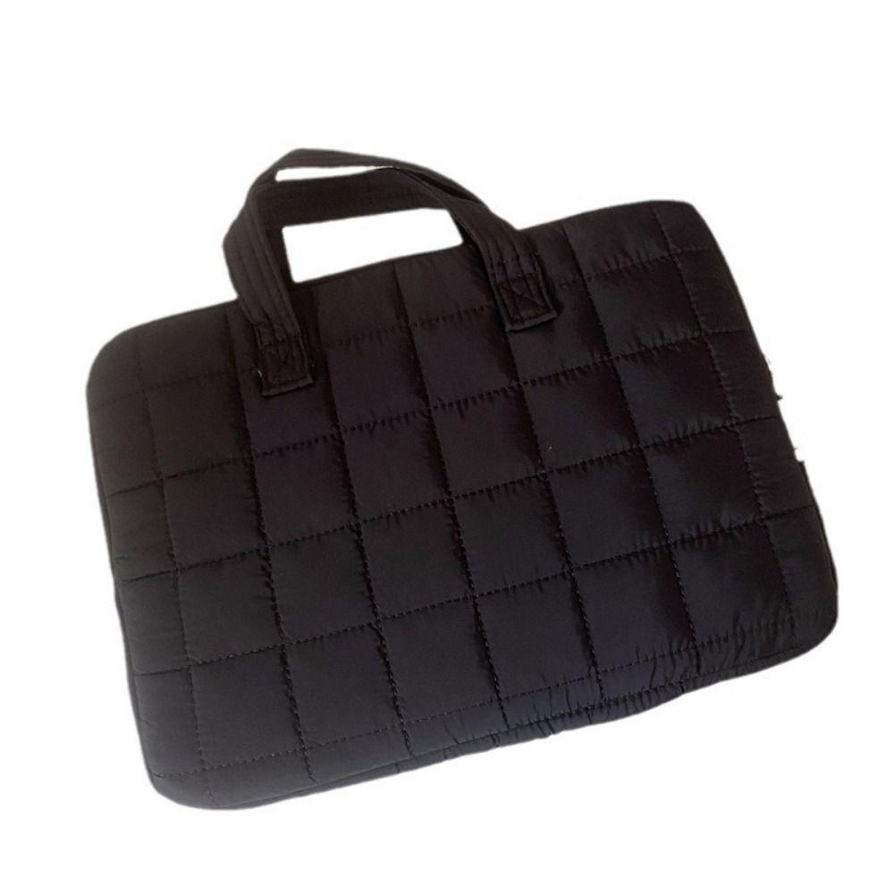 

Портативный чехол для планшета в клетку, защитный чехол для ноутбука, милая пухлая сумка для ноутбука, принадлежности для планшета L чёрный