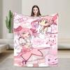 Anime Puella Magi Madoka Magica Blanket Plush Throw Blanket For Girls Boys Couch Chair Sofa Bed Flannel Bedspread Bed Cover