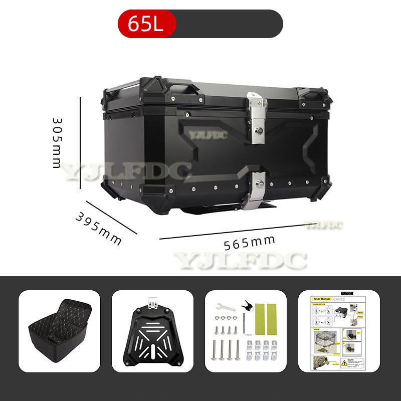 Motorrad Aluminium Topcase 45L 55L 65L Große Kapazität Motorrad Heckkoffer Universelle Gepäck Heckbox Moto Top Case Hohe Quali