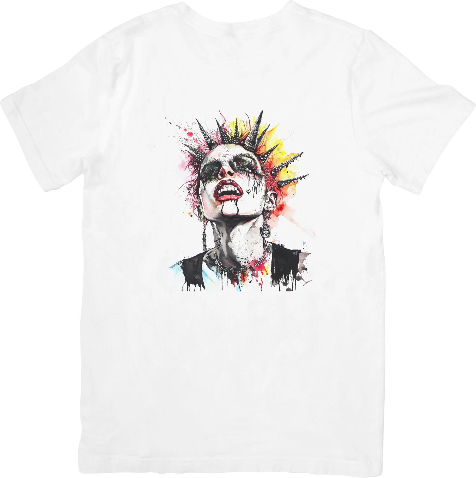 

Punk Rock Music Unisex Fit for Men & Women Quality Cotton T-Shirt White. 2XL