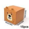 15pcs Bear Gift Boxes Party Favor Boxes Paper Gift Wrap Box Bear Baby Shower Party Gift Goody Snack Gift Boxes for Brown Bear Theme Birthday Party