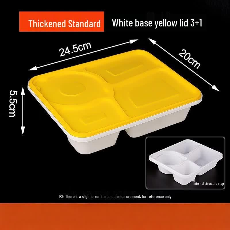 Disposable Multi-Compartment Anti-Theft Takeout Container