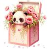 4pcs5D DIY Full Round Drill Diamond Painting Dog Rabbit Panda ElephantKit30x30cm