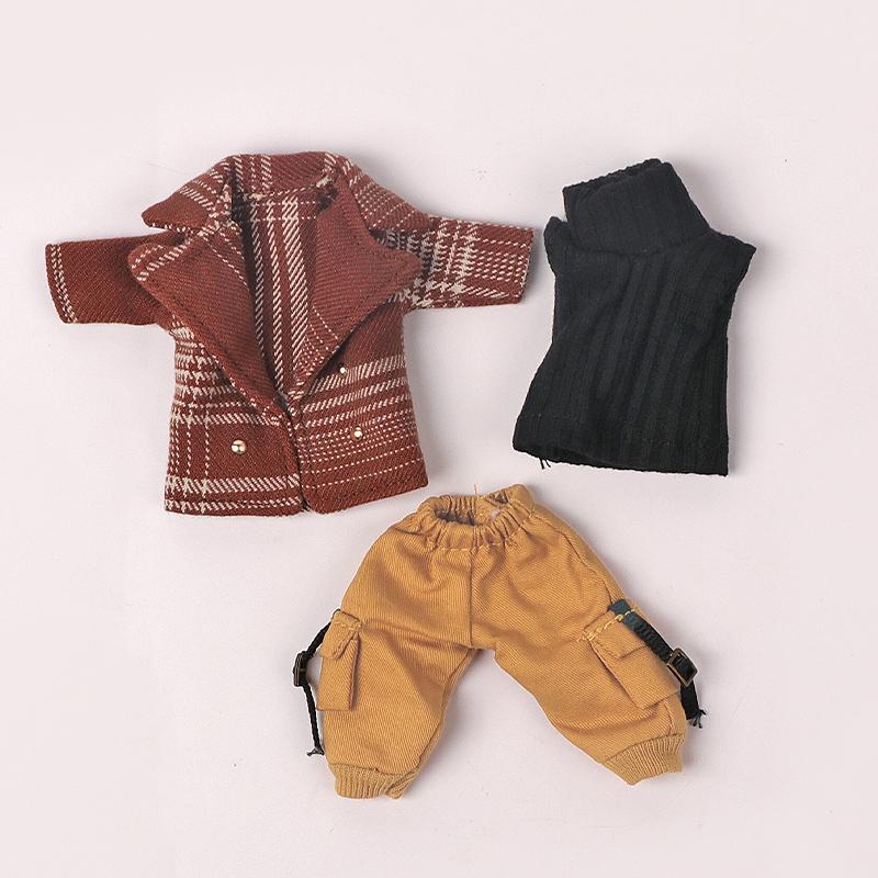 Ob11 Blazer Plaid Windbreaker Molly Baby Clothes 12 Points BJD Set For Obitsu11 GSC Molly 1/12 Doll Clothes Doll Accessories