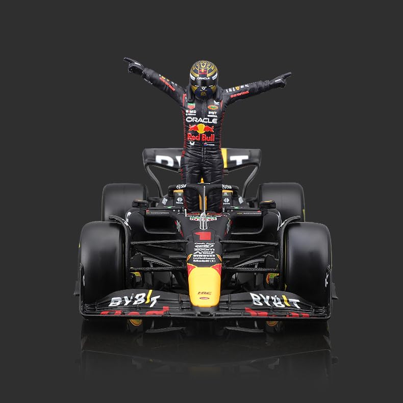 Bburago 1:24 RB19 2023 Model F1 Diecast Car, Bburago Mini Race Car, Zinc Alloy, Finished Product, #1 Max Verstappen