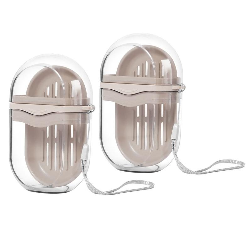 Elegant Transportable Soap Container For Travel Protective Plan With Air Openings Small Bathroom Accessories
