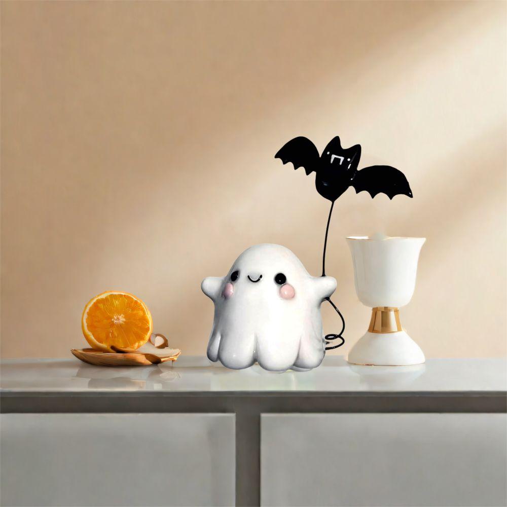 Cute Ghost Bat Ornaments Mini Ghost Ornament Creative Halloween Decoration Office
