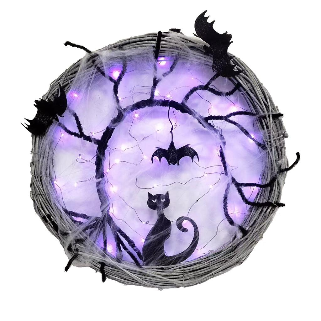 Halloween Garland Flower Decoration Front Door Home Furnishing Party Wreath