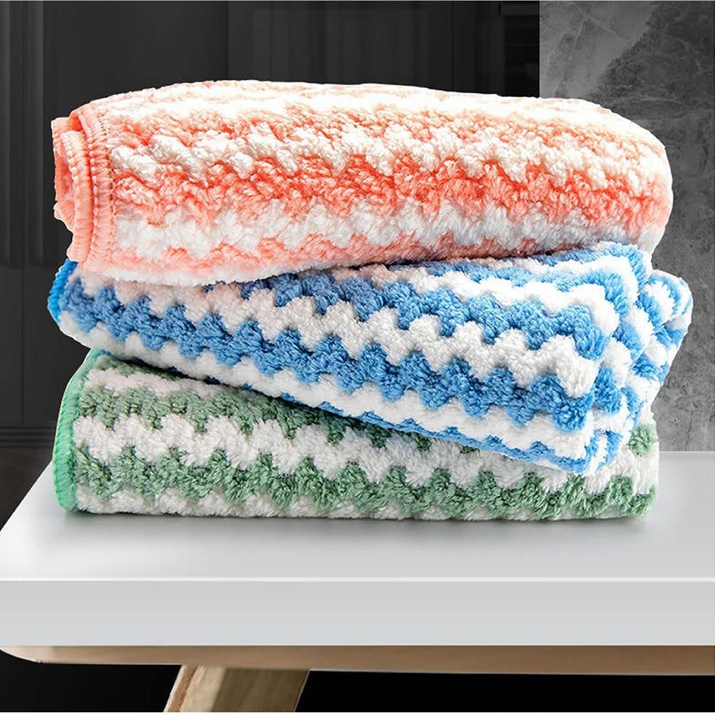 10 Pieces Microfiber Kitchen Cleaning Dish Absorbent Soft Face Washing Can Also Be Used for Washing Your Cleaning the and Removing Makeup Cloths,