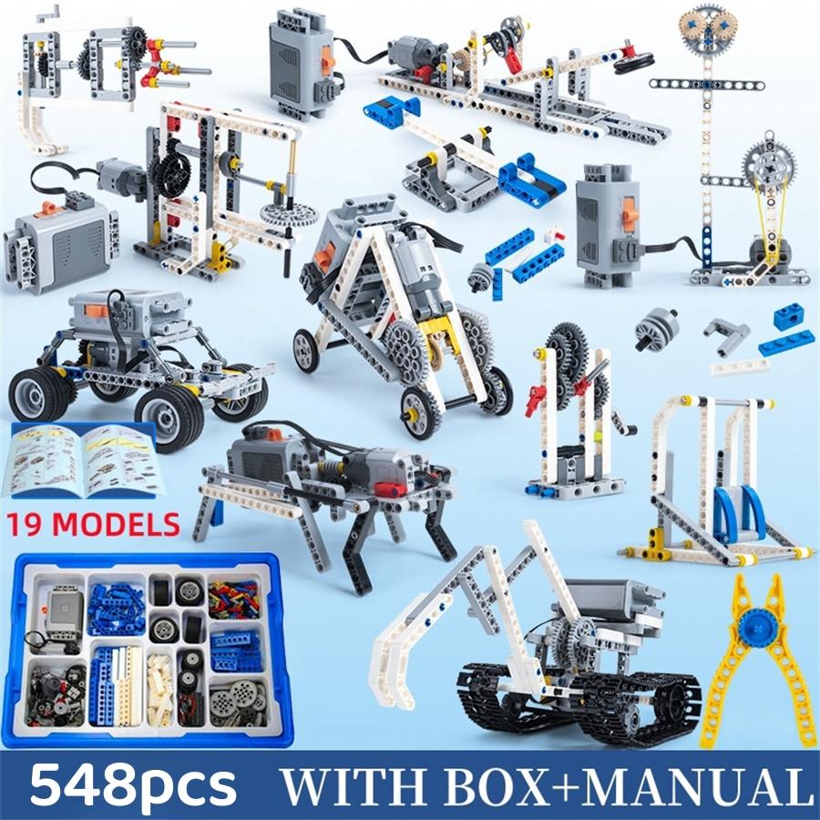 Creative Technical Parts Multi Technology Programming Educational Students Learn Building Blocks Power Set For Kids Toy Gifts