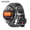 MEVADEN Neue 1,7-Zoll Herren Bluetooth Anruf Smartwatch Sport Fitness Tracker Herzfrequenzmesser LED Taschenlampe Smartwatch Für Android IOS 1000mAh AK87