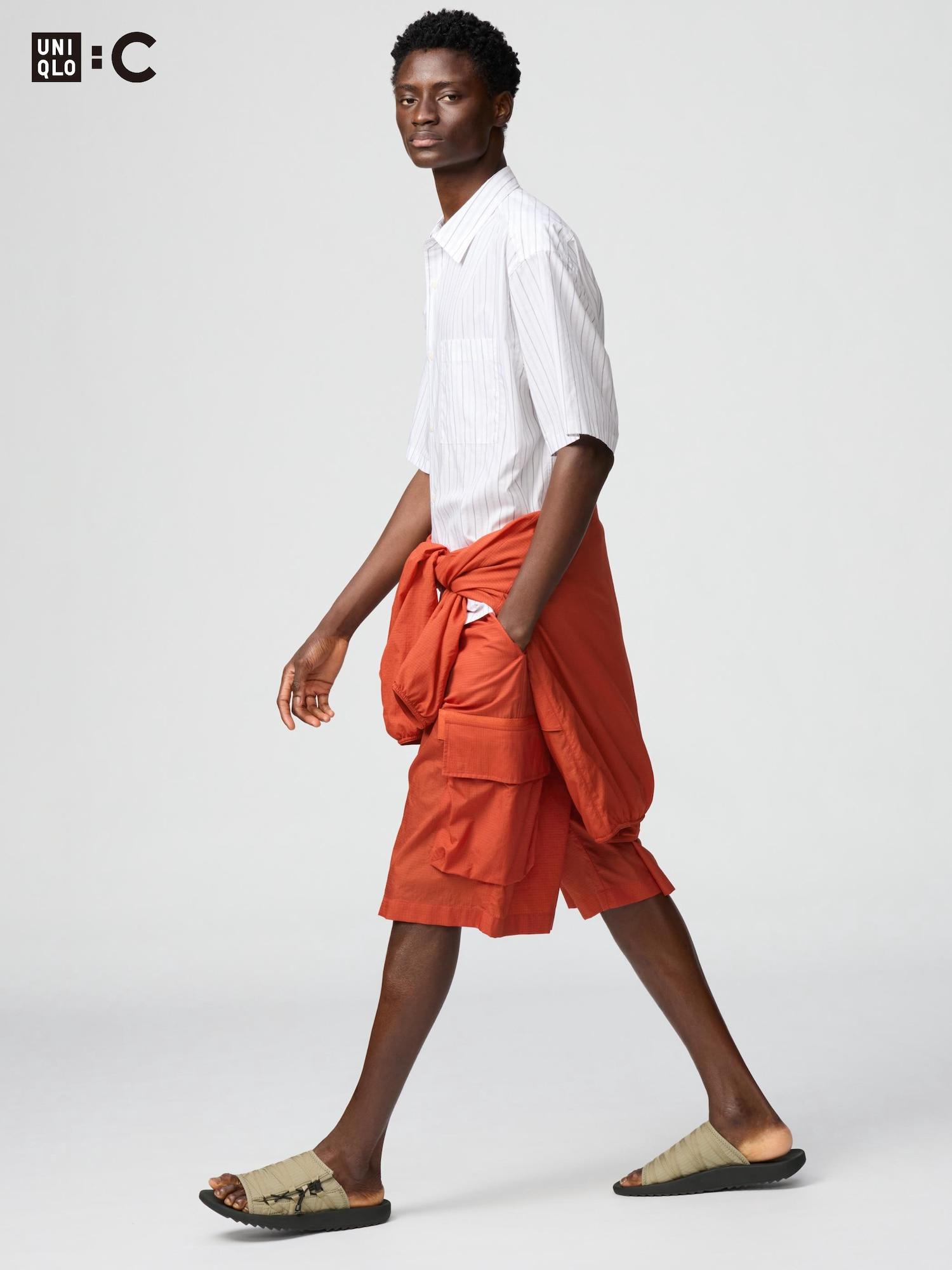 

Широкие полубрюки карго Uniqlo 25 ORANGE/MEN XS