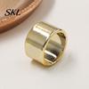 Non-slip Scarf Ring 3Pcs Minimalist Round Rings, Golden Plastic Slide Women Simple Holders for Neckerchiefs Shawls Shirts Electroplated