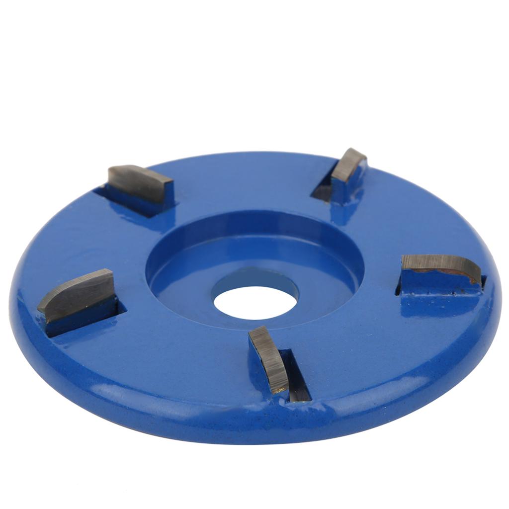 5 Teeth Arc shaped Wood Cutting Disc Woodworking Angle Grinder Carving Polishing Tool(Blue )