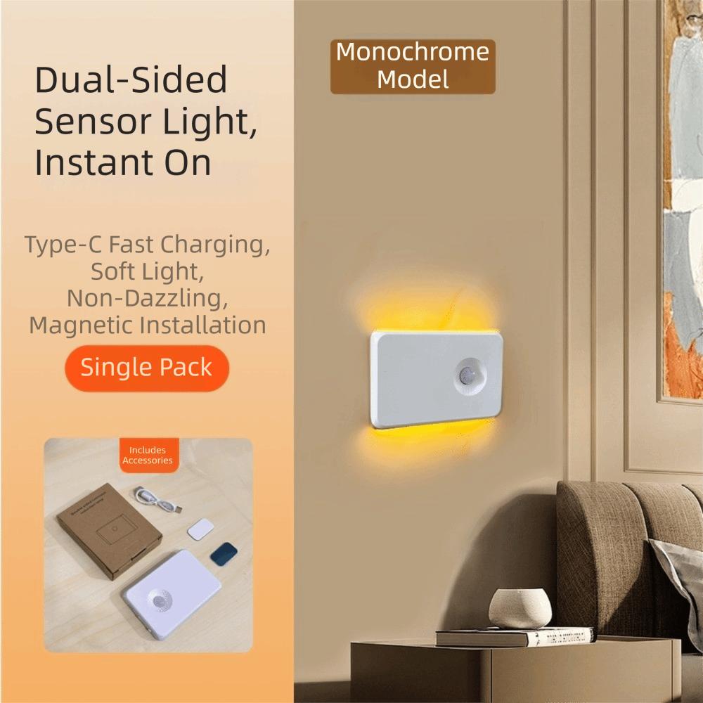 Energy Saving Magnetic Motion Sensor Light Rechargeable Wireless Smart Lamp Warm Light Indoor Lighting Bedroom