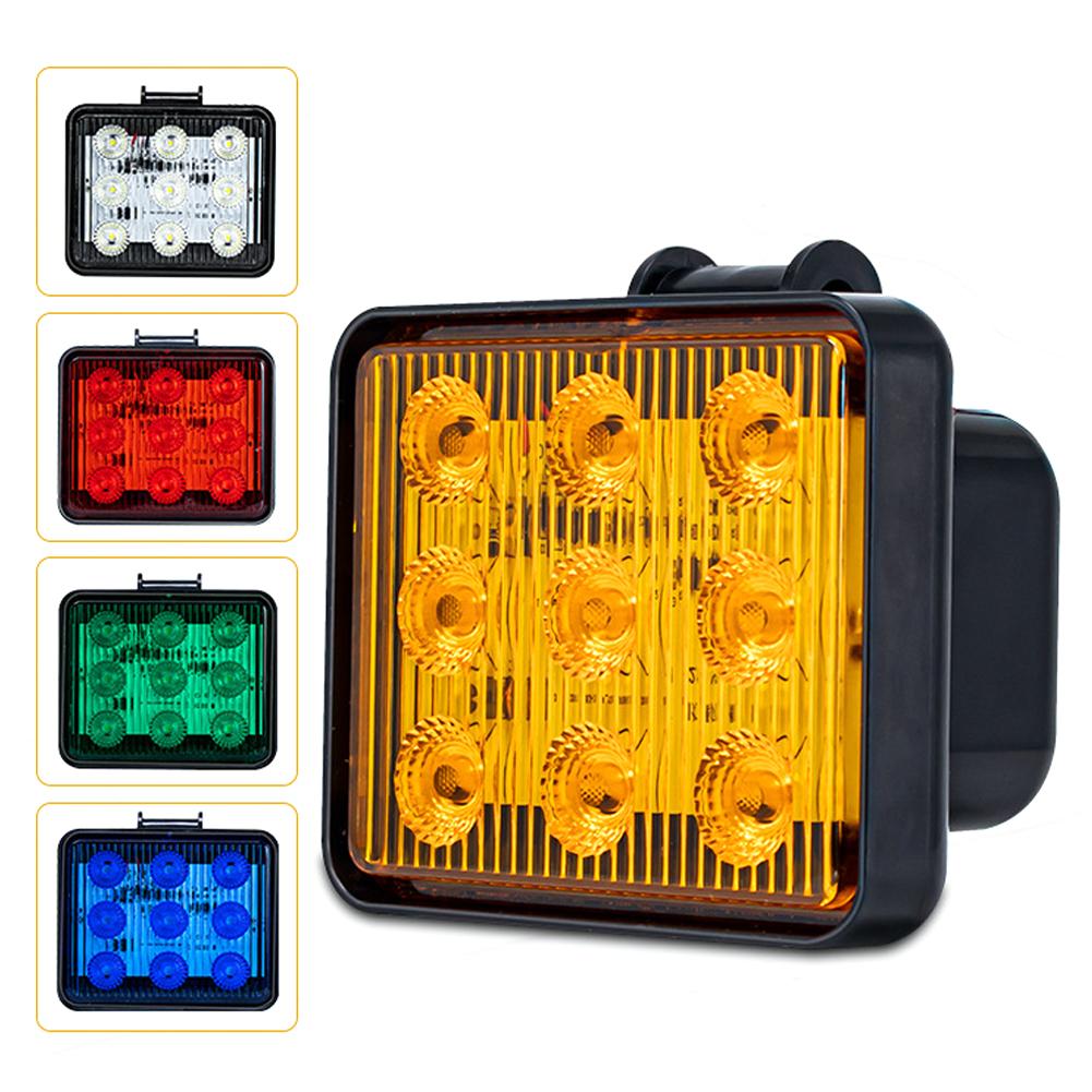 9 LED 5W Spot Work Light 12V 24V Flashing Car LED Spotlight Square Auto Truck Off Road Mini Ledbar atv Offroad Accessories 4x4