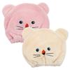 2pcs Dry Hair Cap Coral Fleece Absorbent Quick Drying Towel Wrap Head Bath Towels Pink Beige Kids Women Shower