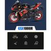 1/12 Suzuki GSX-R1000R Alloy Racing Motorcycle Model Diecast Street Cross-Country Motorcycle Model Sound and Light Kids Toy Gift