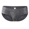 Men's underwear: U-shaped modal briefs, masculine feel, pocket for sports, breathable, low-waisted shorts