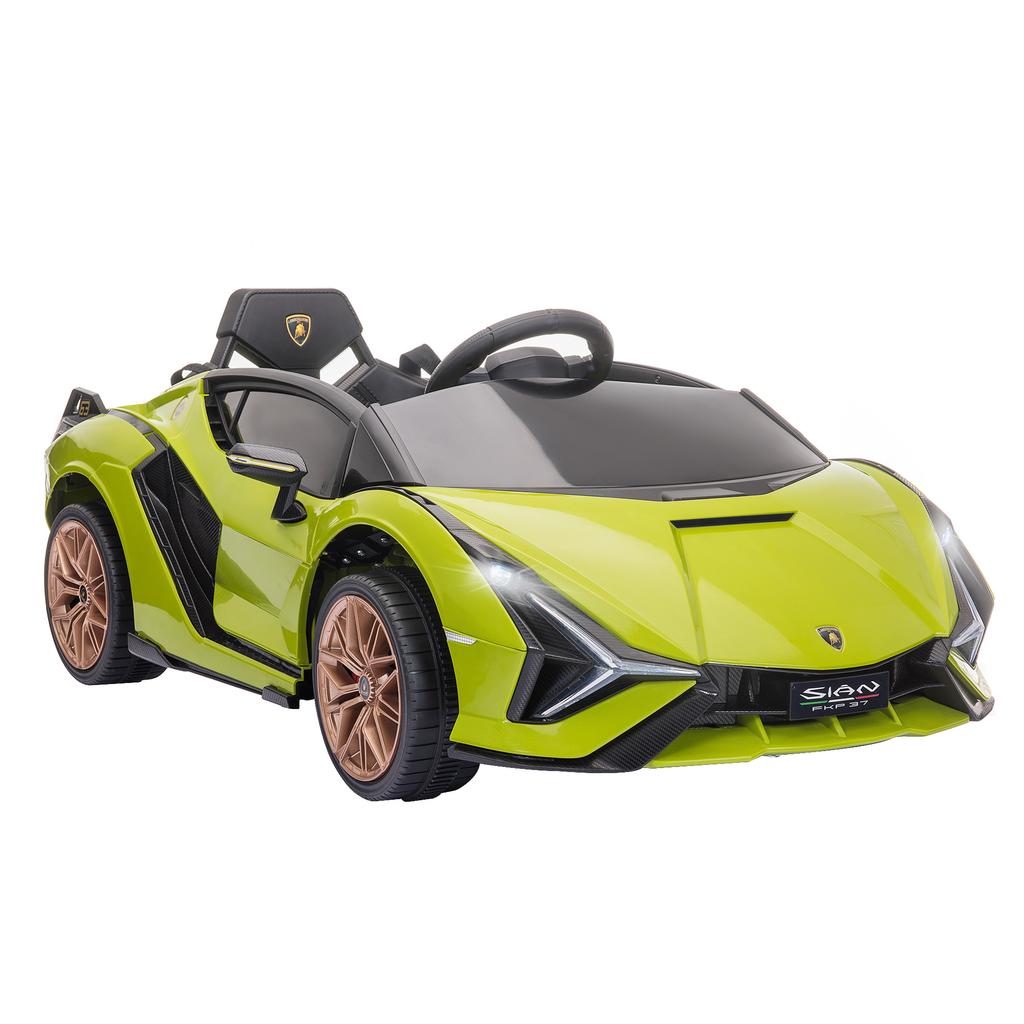 Auto Elettrica per Bambini, Lamborghini, 3-5 km/h, Telecomando, per 3-5 Anni, Verde