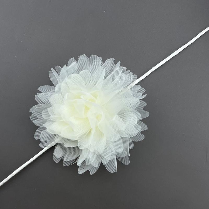 Stylish Rose Blossom Necklace Simulation Flower Neckchain Women Girls Collarbone Chain Eye Catching Choker Accessory