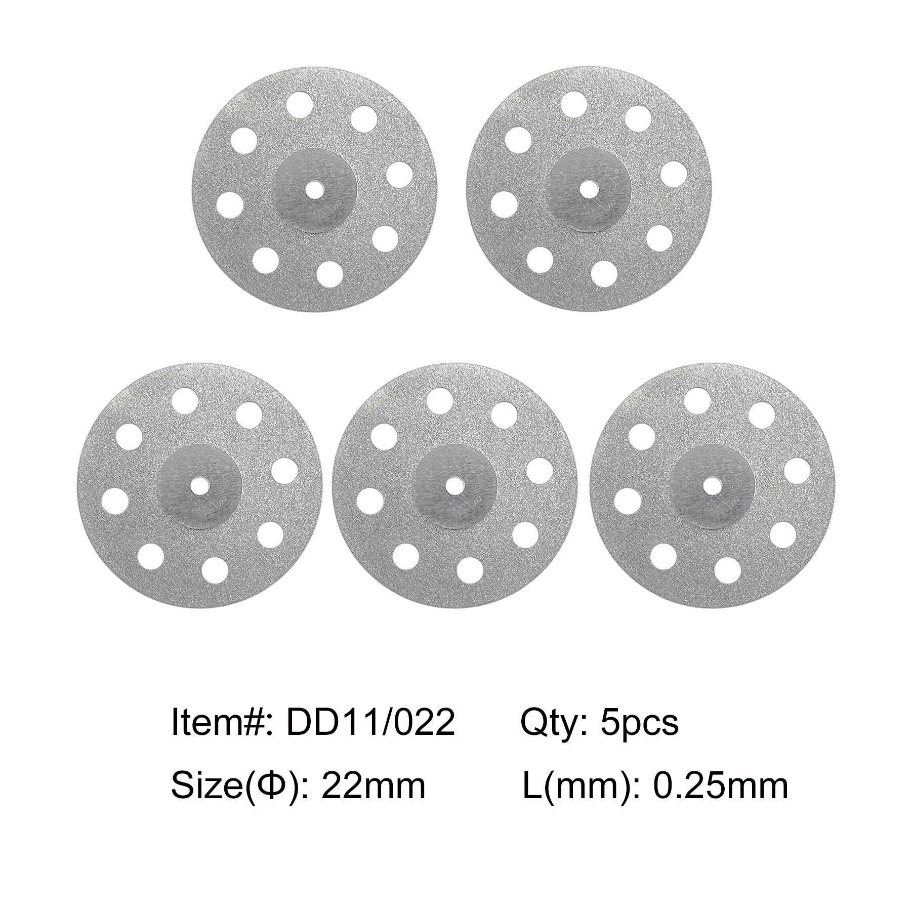 

5 шт. стоматологический алмазный диск с двухсторонней зернистой резкой DD11-022-5pcs