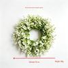 Large Eucalyptus & Boxwood Christmas Wreath - Green Plants Hanging Decoration for Door and Window