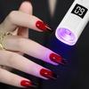 Professional Nail Uv Led Lamp Desk With Display Rechargeable Portable Mini Nail Dryer Stand Uv Lamp For Nails Art Removable