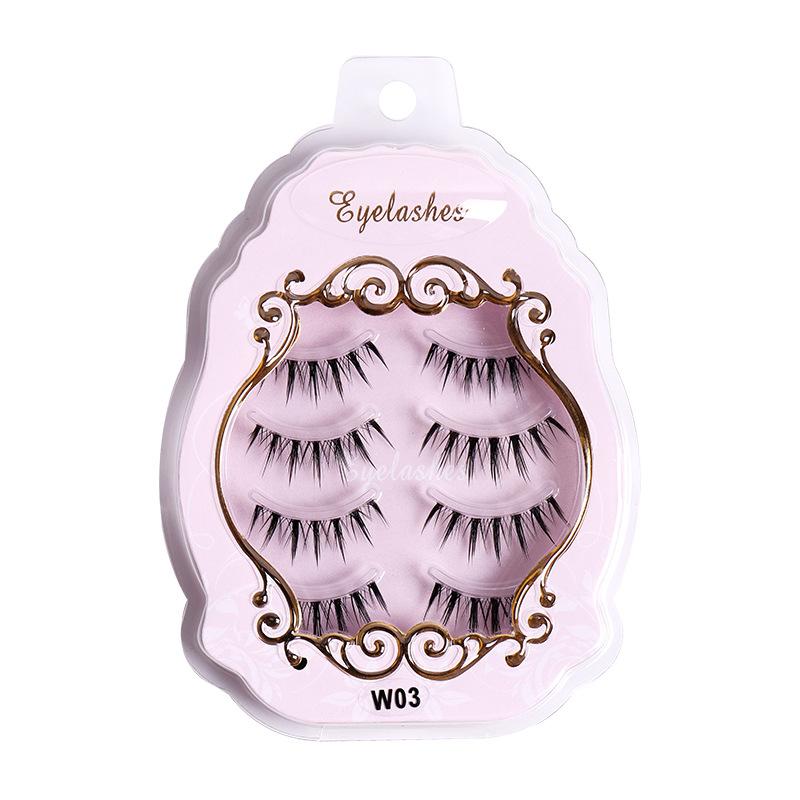 Little Devil Sharpened False Eyelash Powder Boxed, Natural Thick And Slender Eyelashes, Nude Makeup, Pseudo-Plain Eyelashes