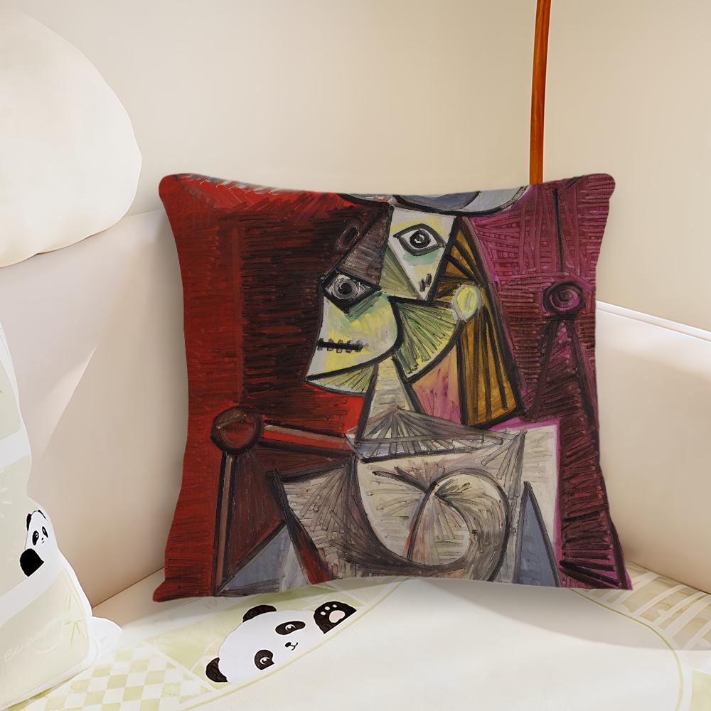 Pablo Ruiz Picasso Art cushion cover Pillow Case Plush Fabric Soft Double Sided Print Sofa Cushion Cover Throw Pillow Covers