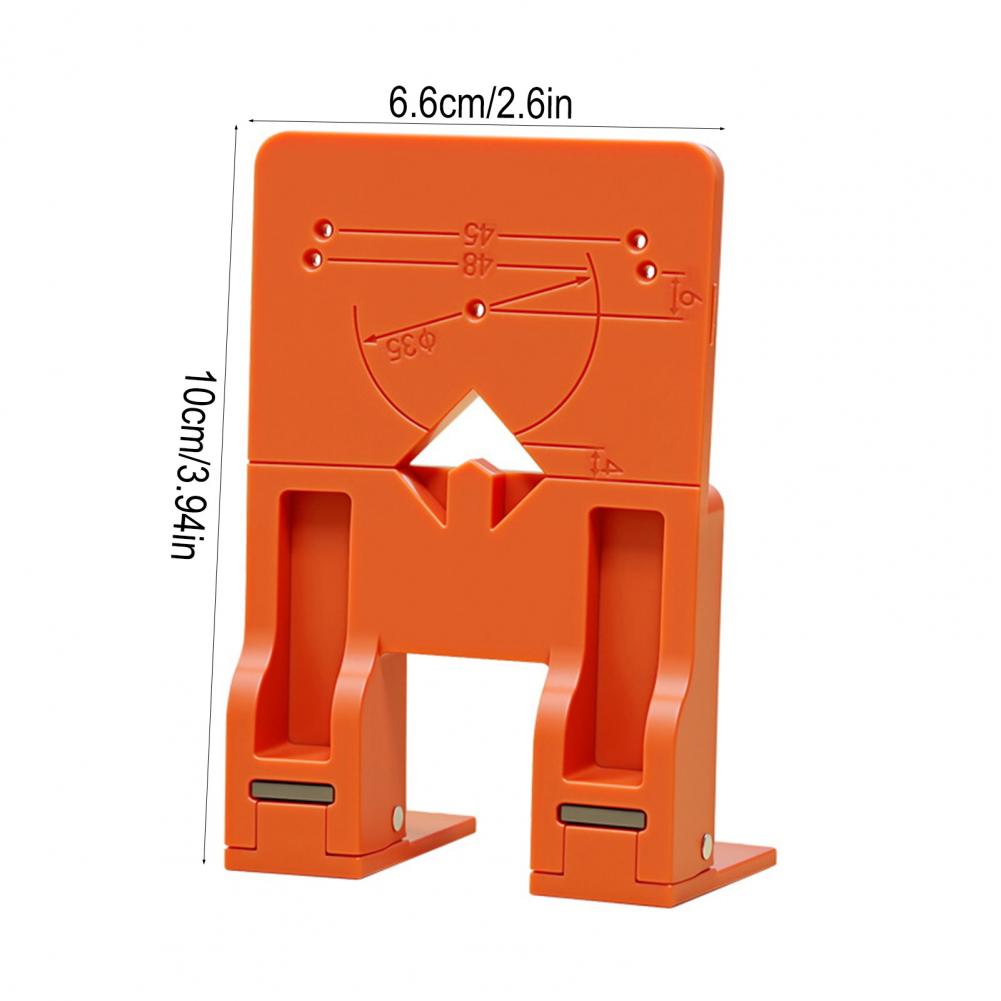 Hinge Mounting Bracket with Powerful Double-Sided Magnets 2.6mm Hinge Gap Spacer Professional Hinge Installation Tool