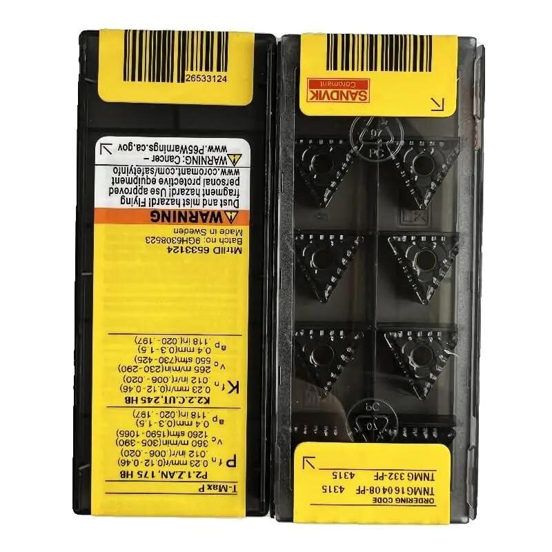 Original Sandvik / TNMG160408-PF 4315 /Carbide CNC Blade 10 PCS
