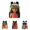 Mochila Escolar Tema Oceano Moana Com Tecido Oxford Impermeável Para Alunos do Ensino Fundamental