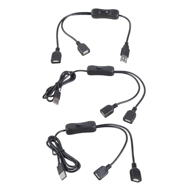 Double USB Output Charging Cord With Switcher For Home Office Use Flexible Lengths Fast Speed Power Supply