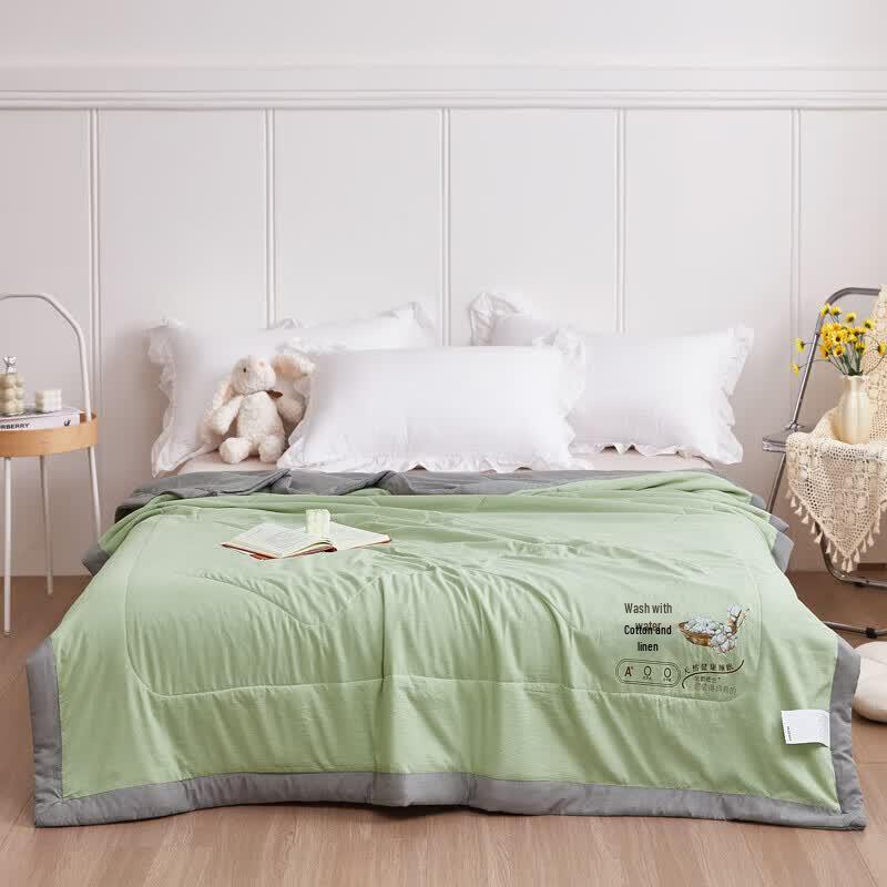 PLAYBOY Water-Washed Cotton Summer Quilt