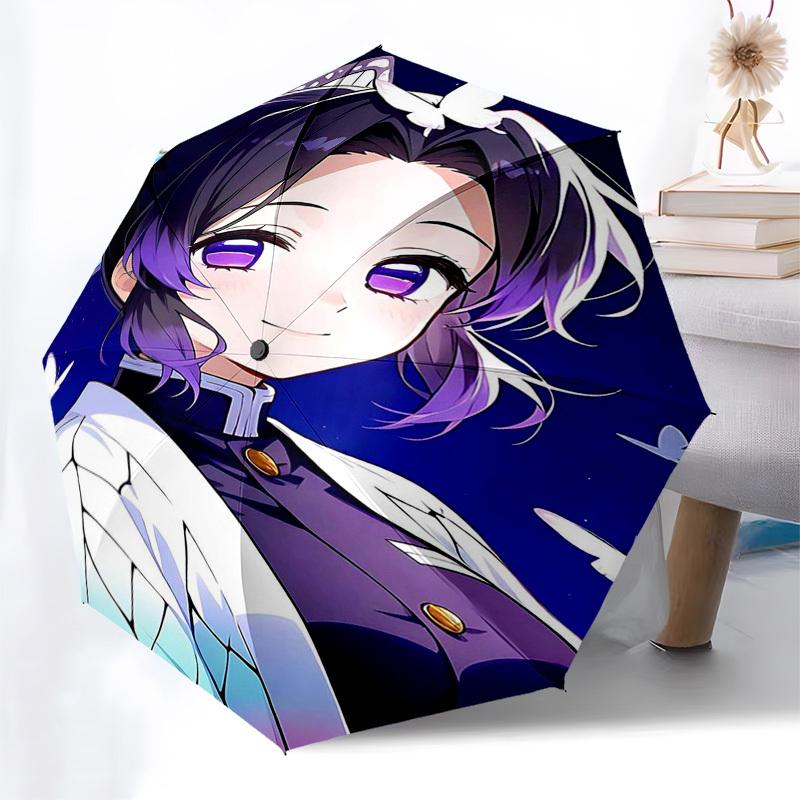 1pc Outdoor Umbrella with Anime Character Design - Automatic Opening/Closing, Portable 3-Fold Design, 8-Bone Iron Frame - Perfect Gift for Fans,