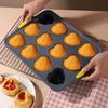 Non-stick Silicone Cake Mold 12-Cavity Chocolate Mold Bakeware Pudding Jelly Mold  Kitchen Gadgets