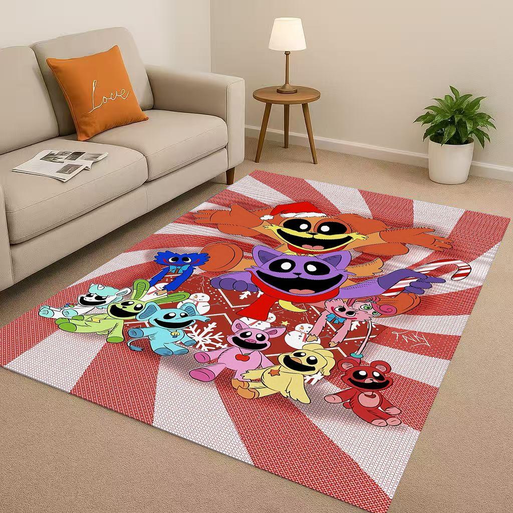 Klassische Cartoon S-Lachende C-Kreaturen Craftycorn Catnap Wohnzimmer Rutschfeste Teppichmatte Teppich für Schlafzimmer Sofa, Heimdekoration Fußmatte